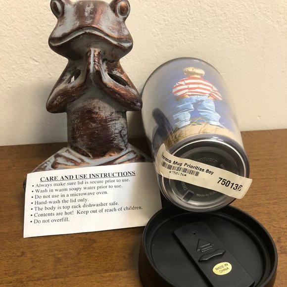 set of 2 SUCCESSORIES 1996 TRAVEL LIDDED MUGS PRIORITIES " FOLLOW YOUR DREAMS " - Picture 12 of 12